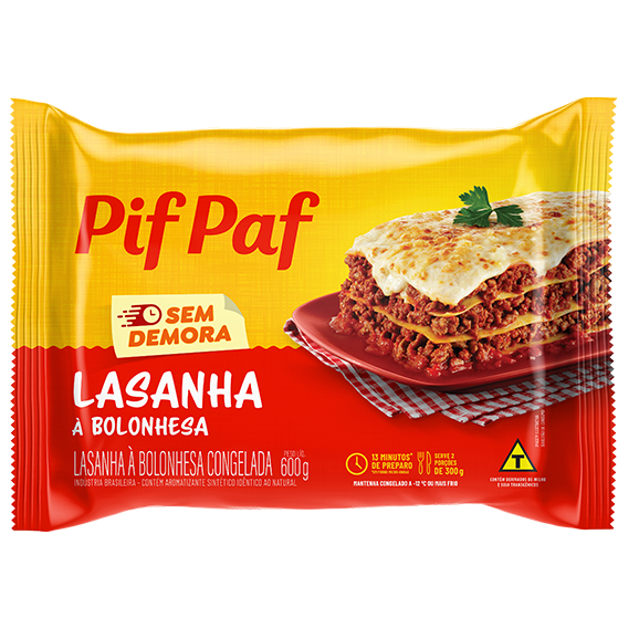 LASANHA PIF PAF BOLONHESA 600G