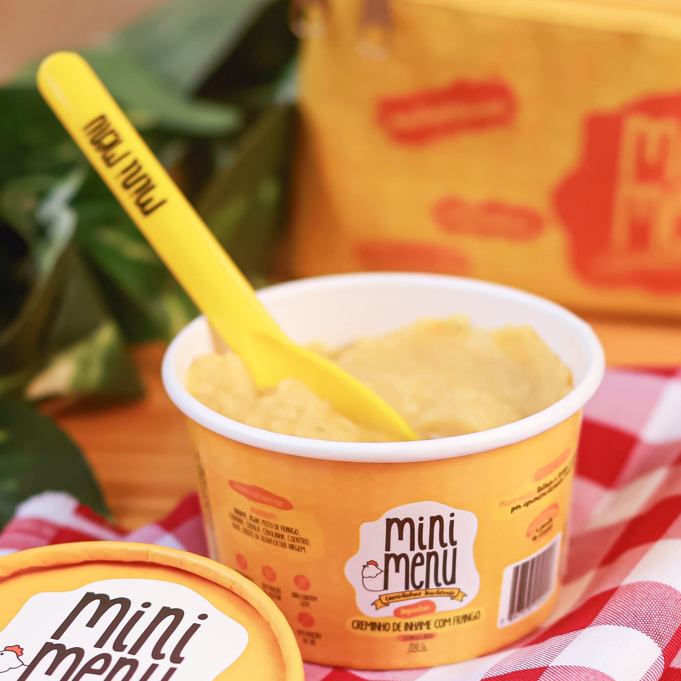 Creminho de frango com inhame 