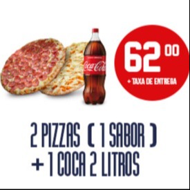 COMBO: 2 Pizzas Grandes + Coca-Cola 2L