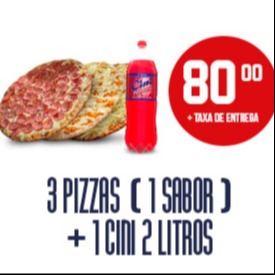 COMBO: 3 Pizzas Grandes + Refri 2L