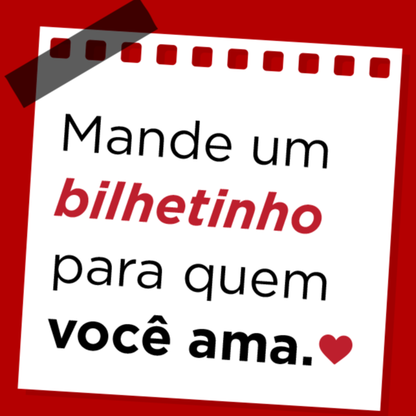 Bilhetinho para presentear a sua pessoa especial ❤️