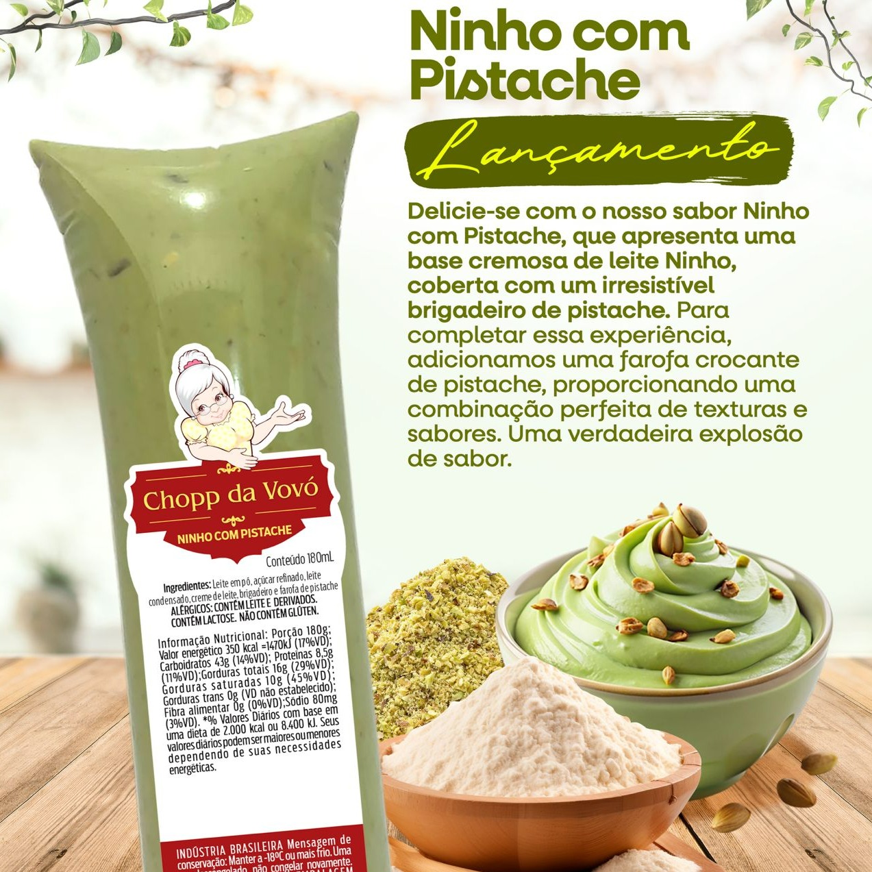 Ninho com Pistache - 180 ml