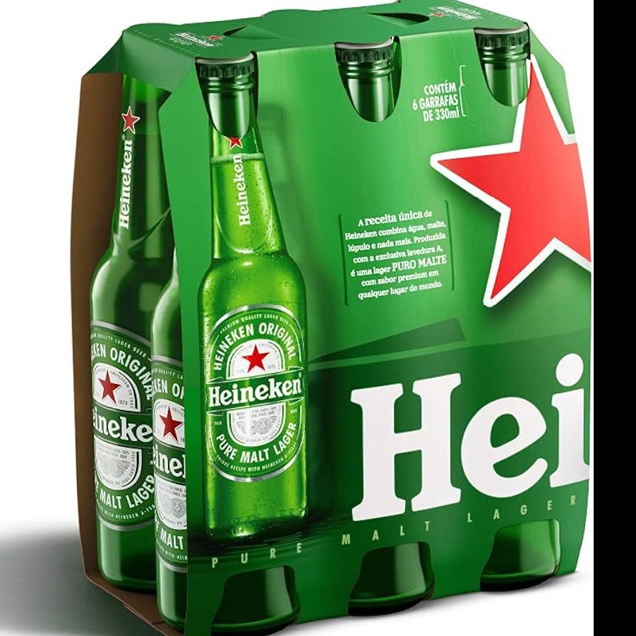 Heineken 330 ml pack c/6 un
