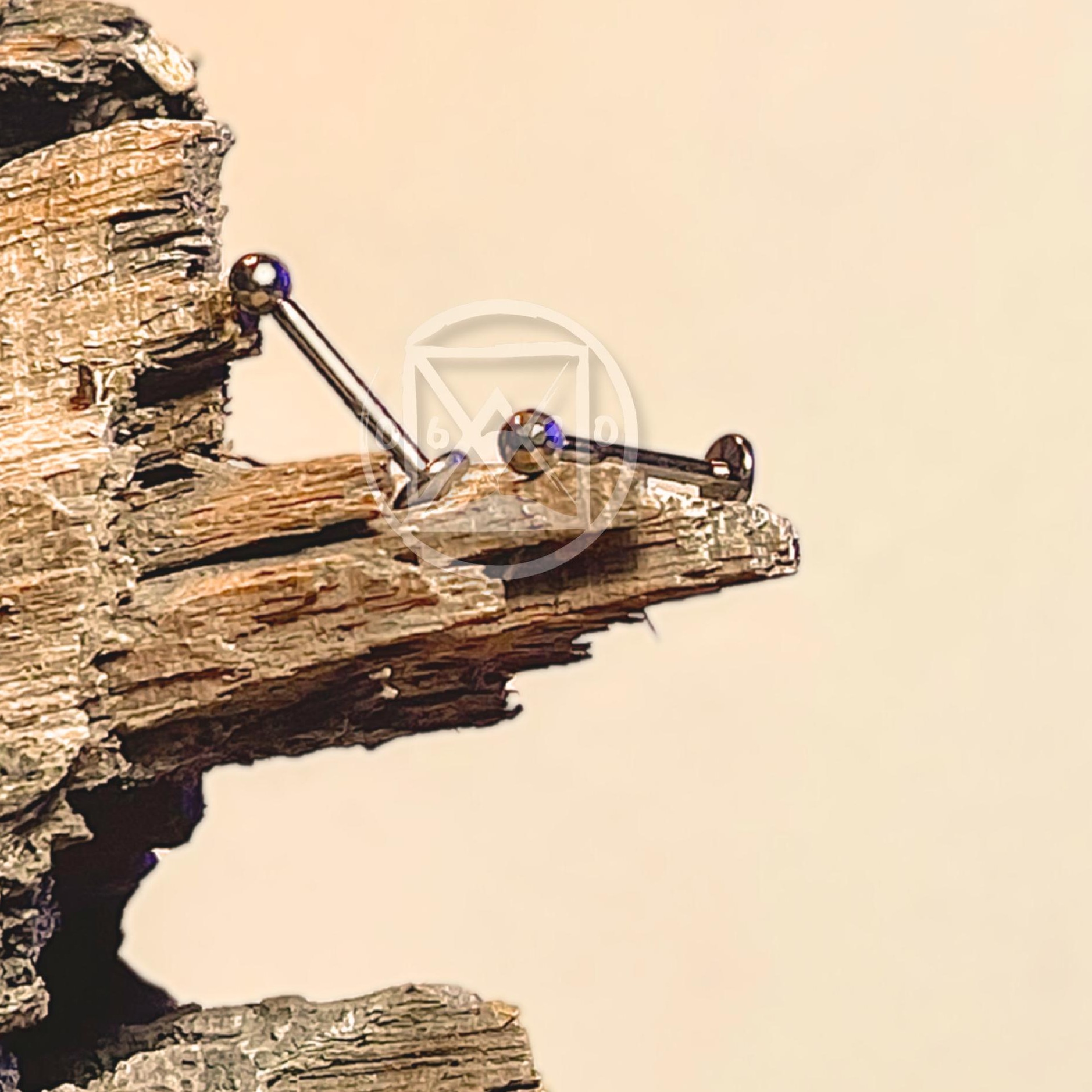 JÓIA TITANIO LABRET BOLIN. LAPIDADA R.EXT.