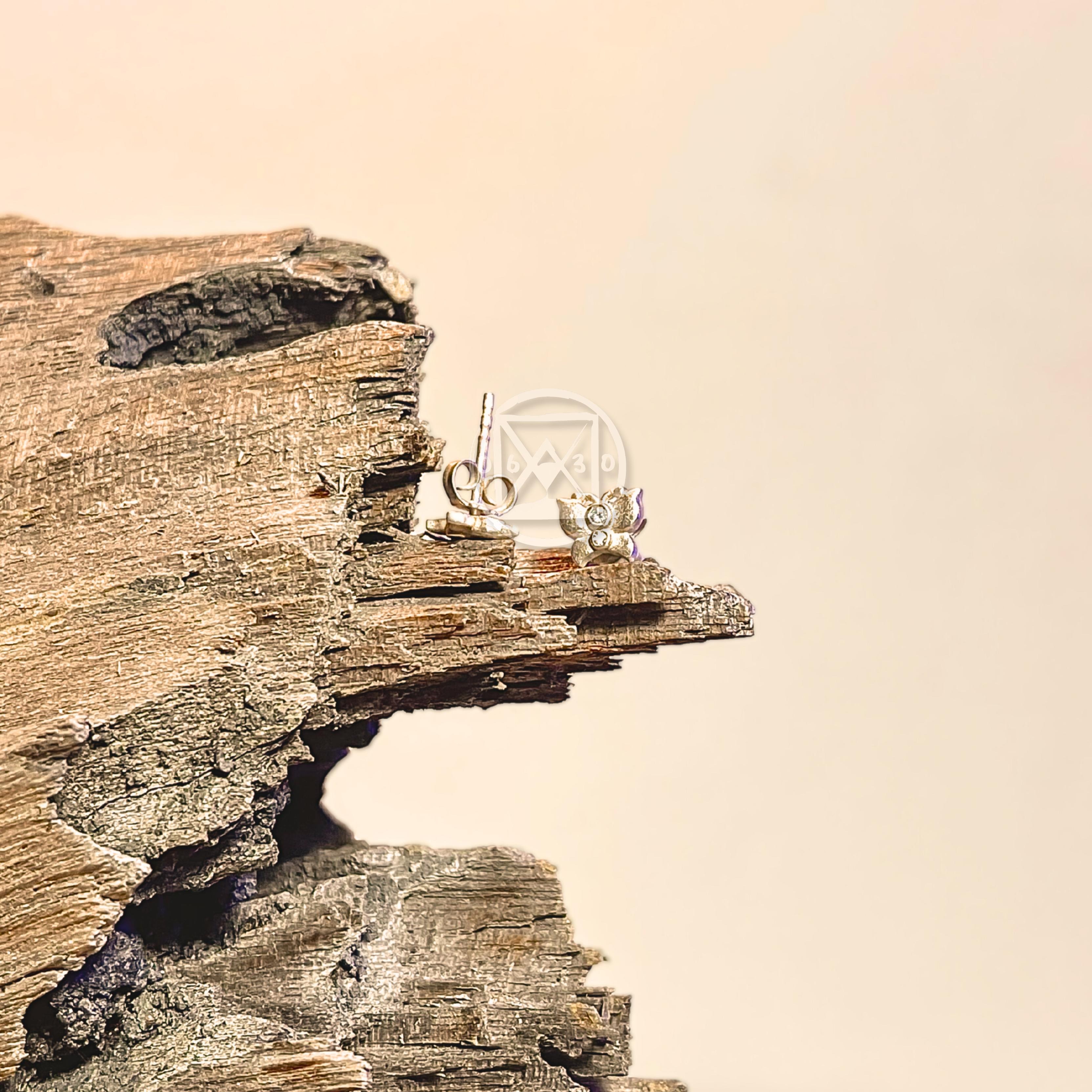 JÓIA PRATA BRINCO BORBOLETA - PAR