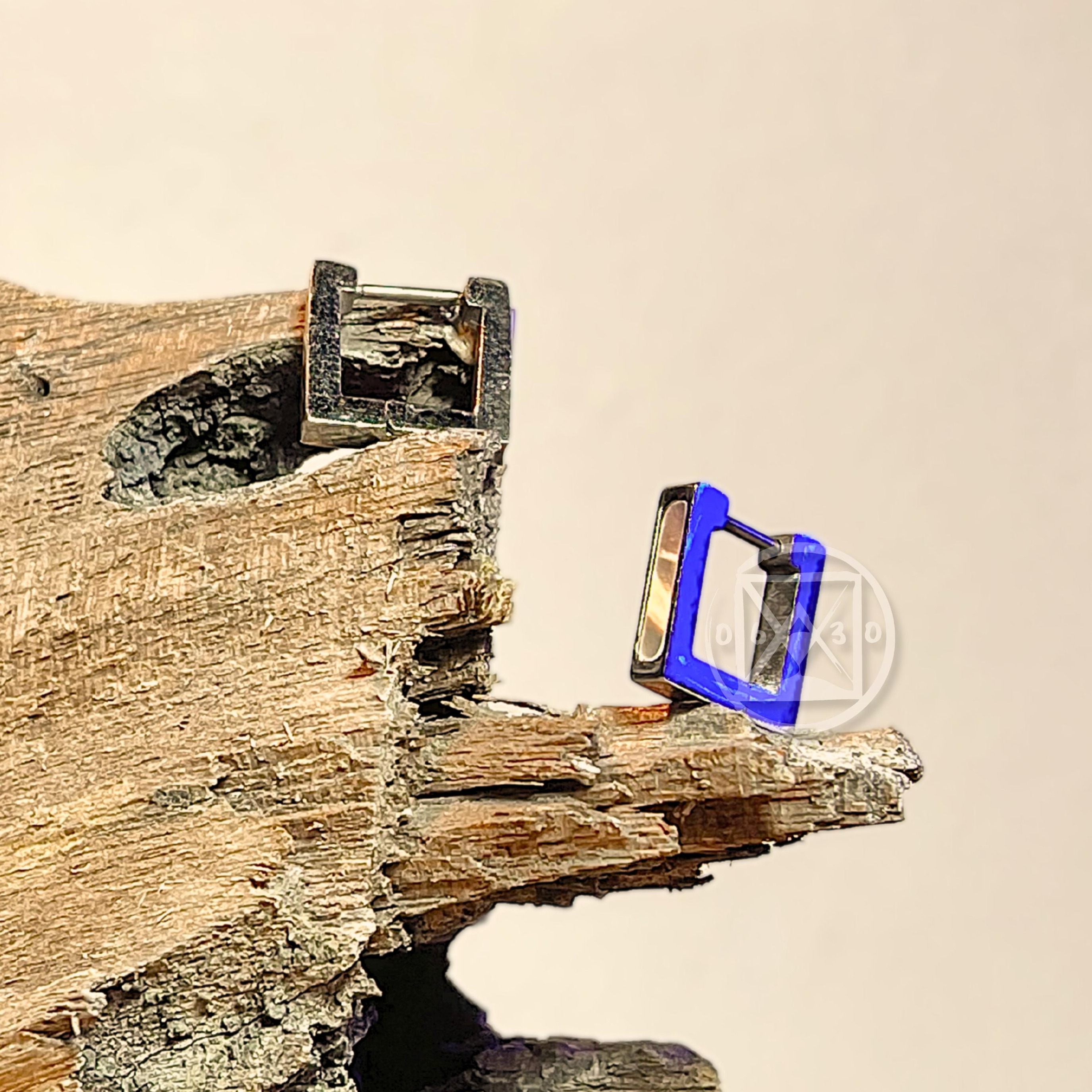 JÓIA BRINCO AÇO QUADRADO - 8X8 UNID