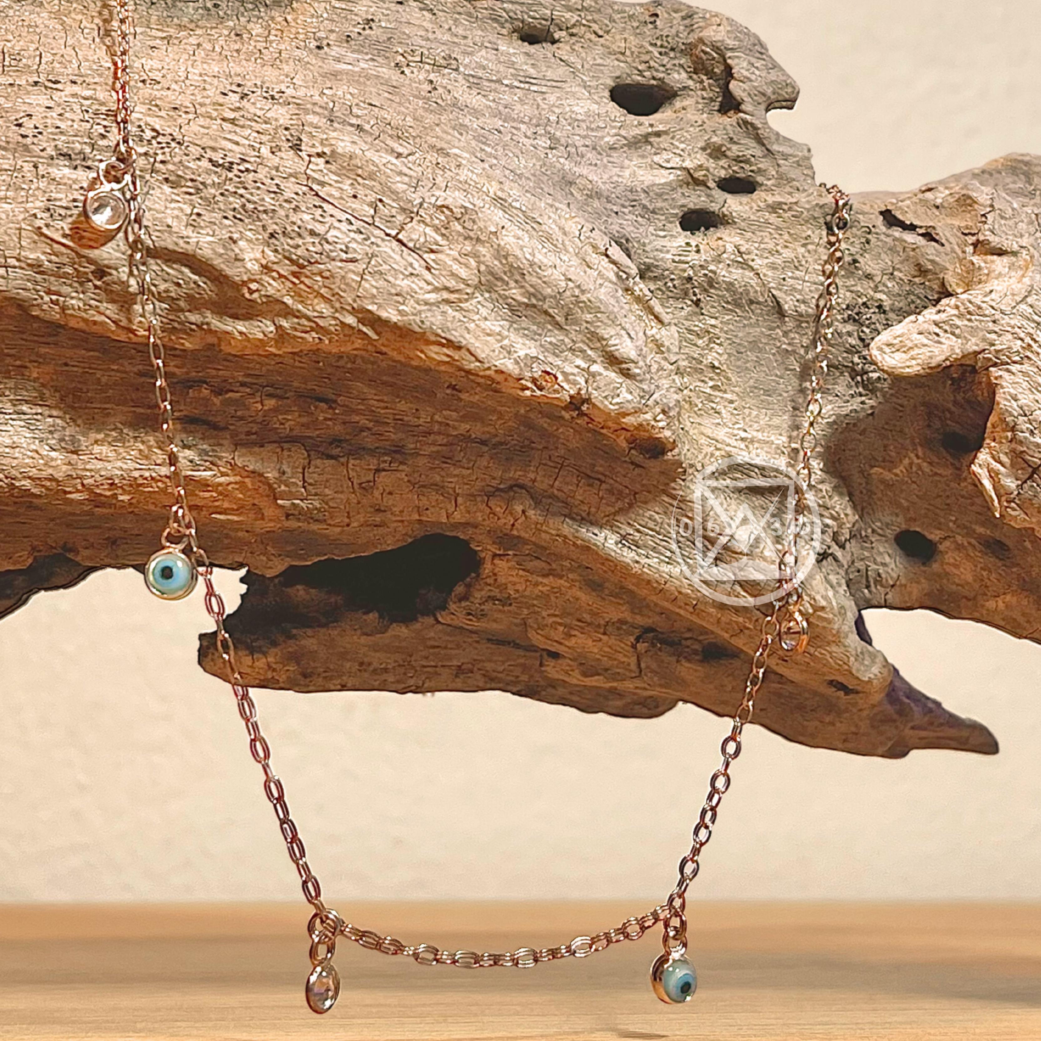 JOIA PARA 925 CHOCKER OLHO GREGO PONTO DE LUZ - UNID.