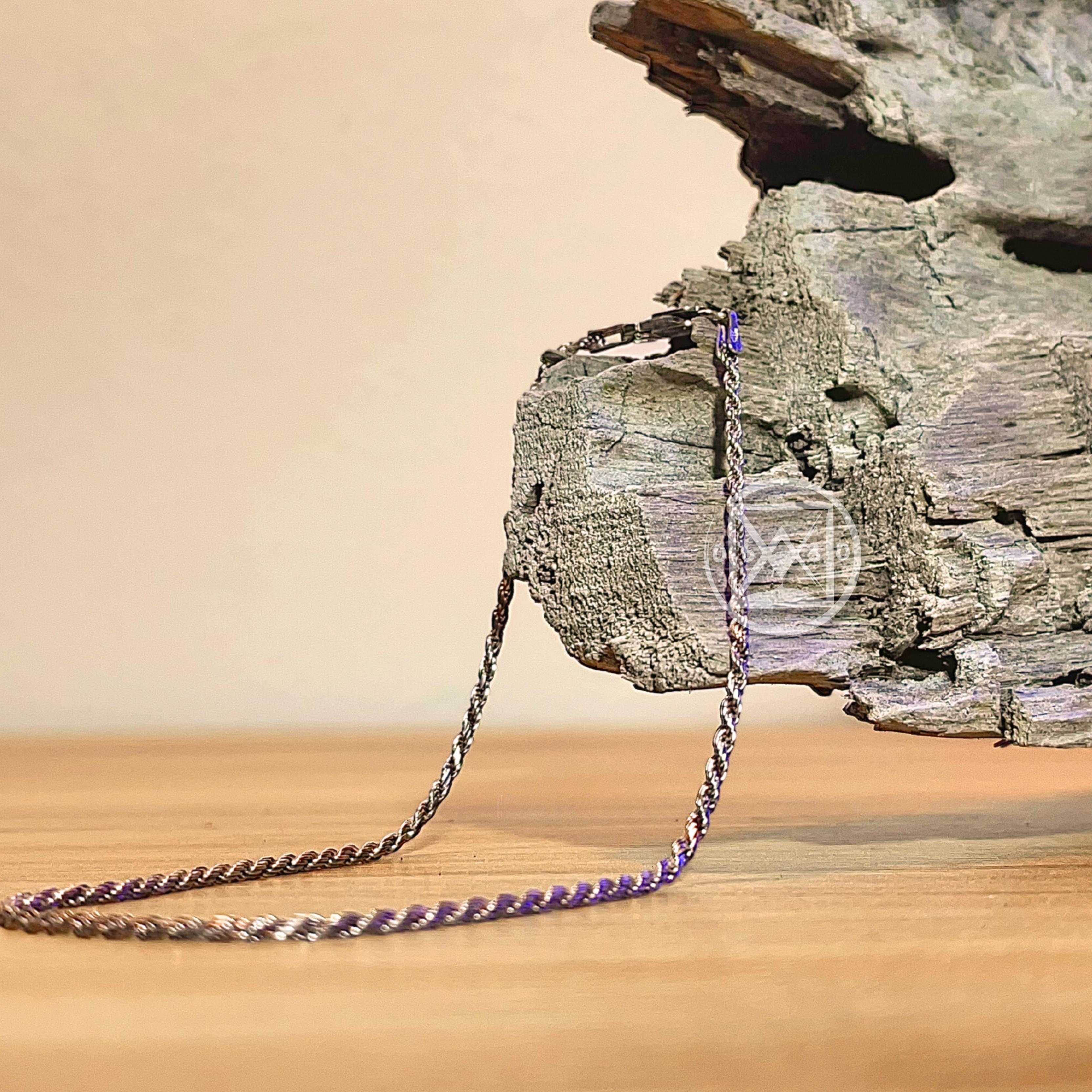 JÓIA PRATA 925 TORNOZELEIRA PONTO BAIANO 25CM/1.5MM