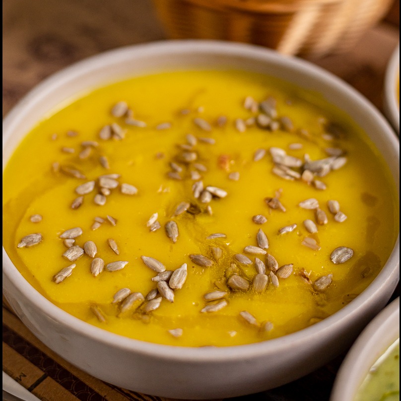 SOPA  DE  ABÓBORA COM FRANGO