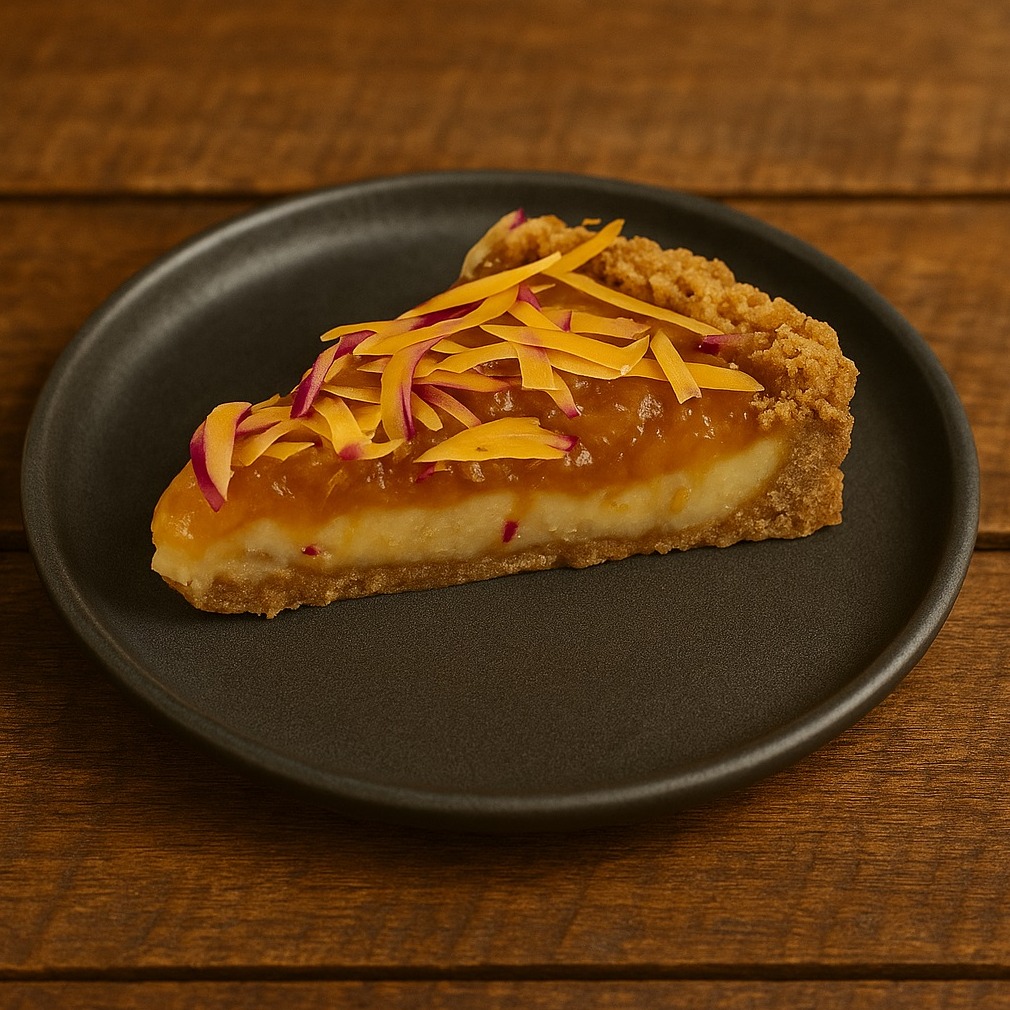 TORTA  DE CUPUAÇU COM QUEIJO CUIA - FATIA