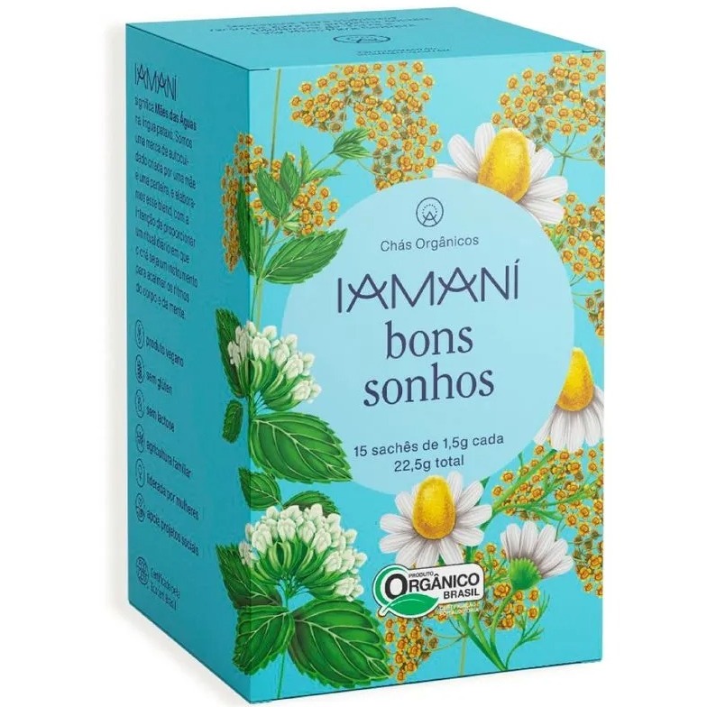 Iamaní Chá Orgânico Bons Sonhos - 15 sachês