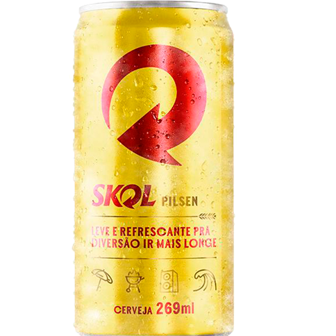 Cerveja Skol Pilsen lager Lata 269ML