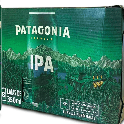 Cerveja Patagonia IPA Lata Sleek 350ml - 8 Unidades