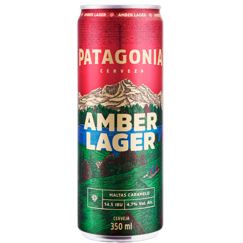 Cerveja Patagonia Amber Lager Sleek 350ml