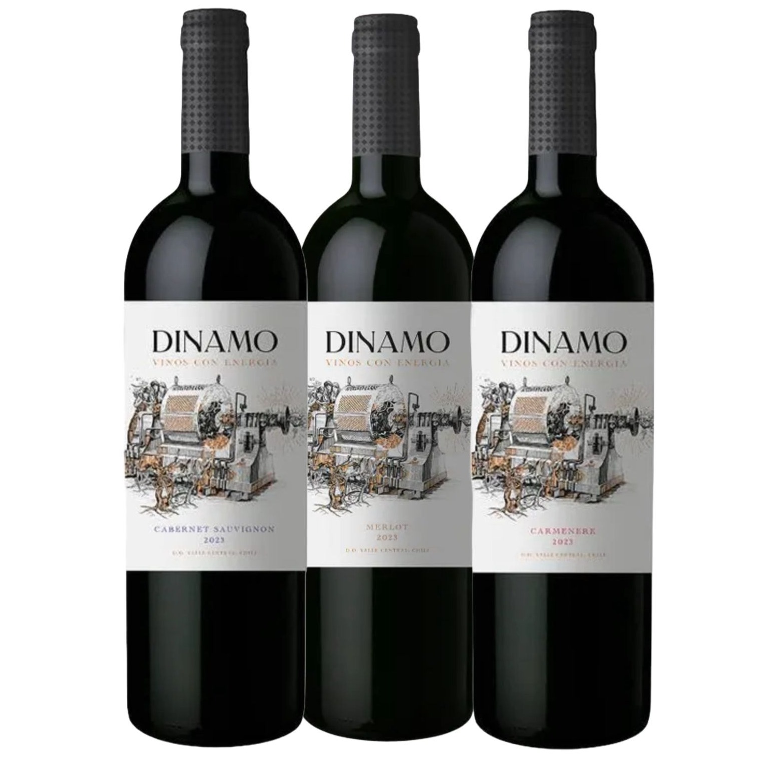 Trio Chileno Dinamo Cabernet + Merlot + Carmenere