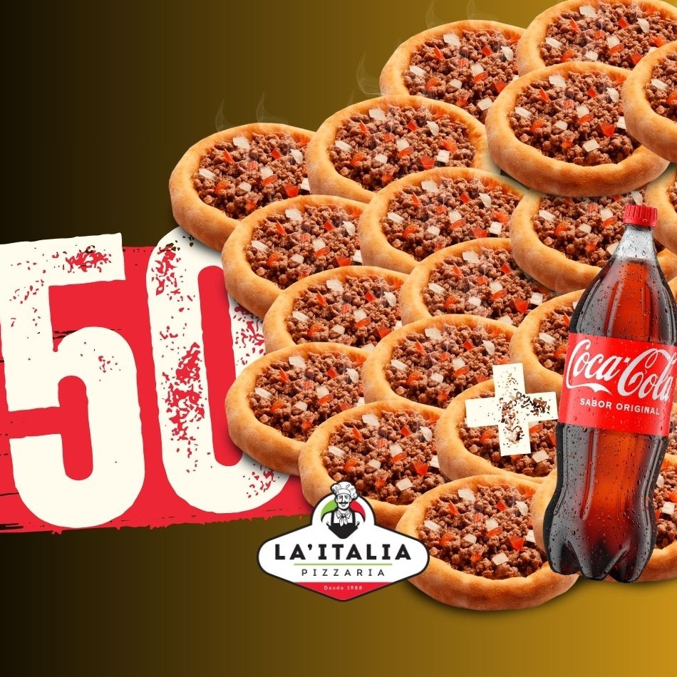 Box 50 Esfihas + Coca-Cola 2l