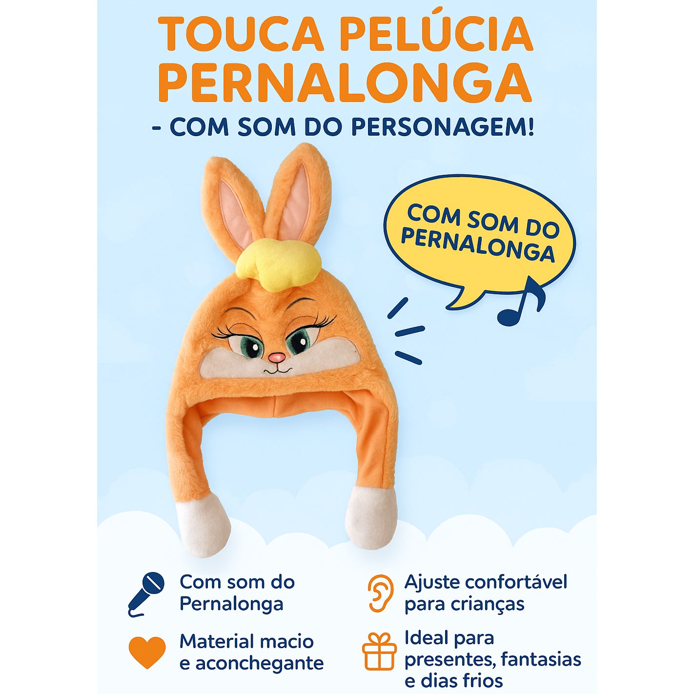 Touca Pelúcia Lola – Com Som do Personagem!