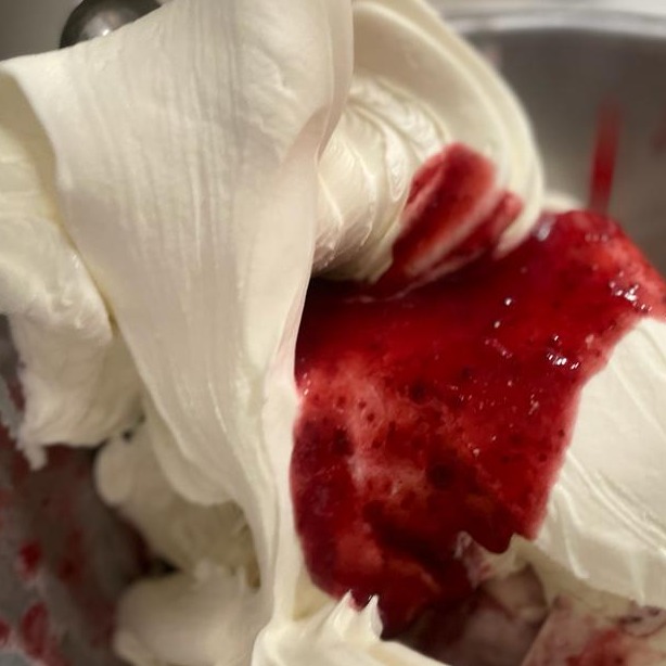 Mascarpone com frutas vermelhas