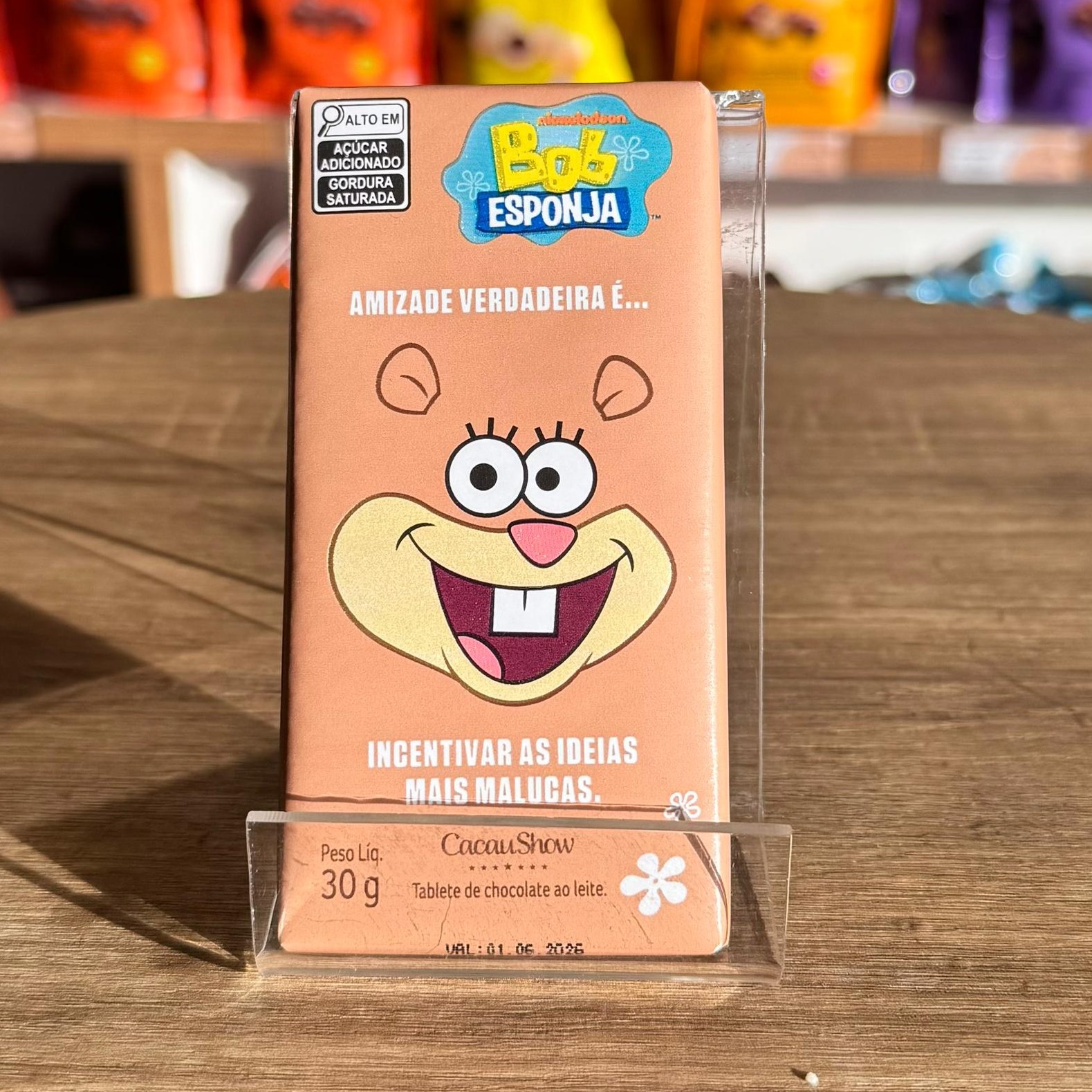 TABLETE BOB ESPONJA MARROM