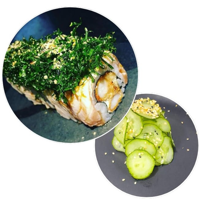 Comprando 10 super camarão de 39,90 leve 1 sunomono por mais 0,99