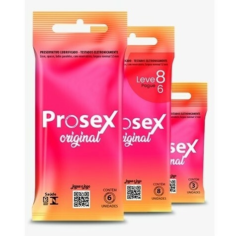 CAMISINHA PROSEX ORIGINAL C/ 6 UNIDADES
