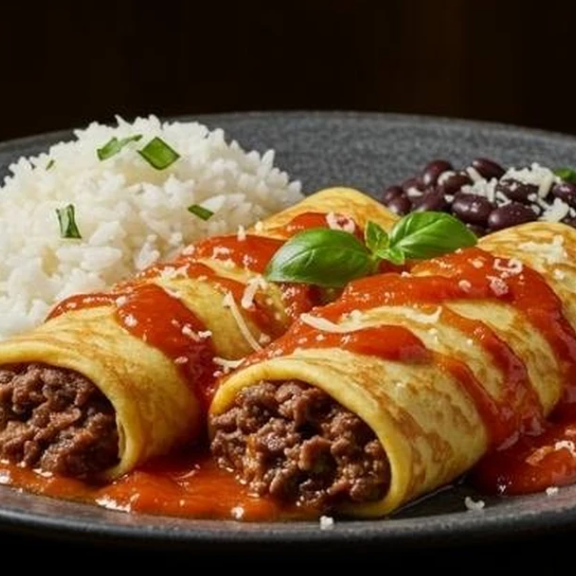 Prato Do Dia: (Terça-Feira) Panqueca De Carne