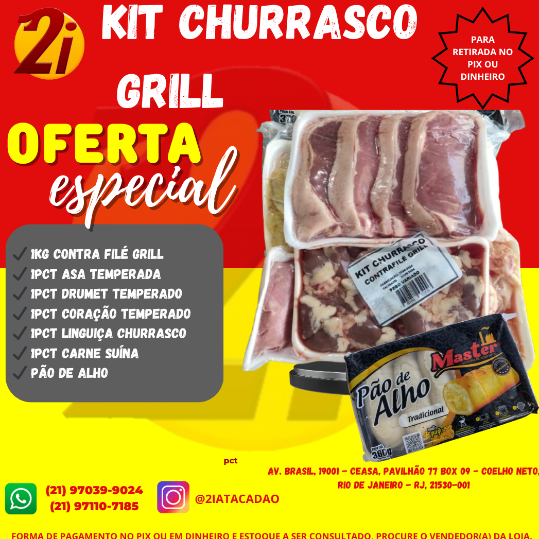  Kit churrasco Grill