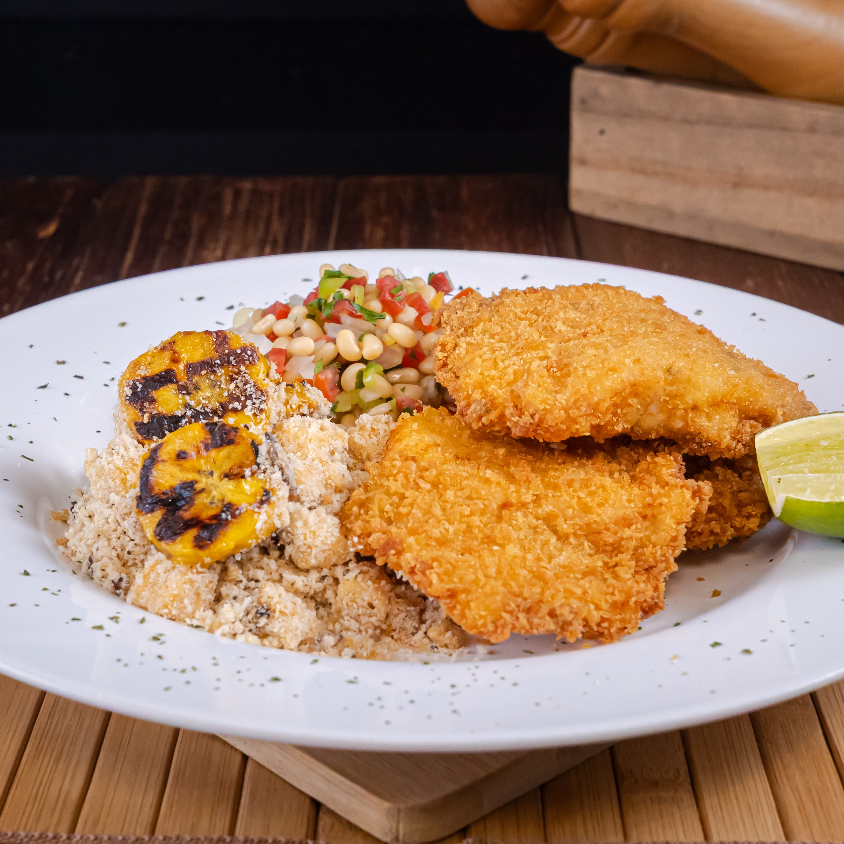 Isca de Filhote  à Milanesa