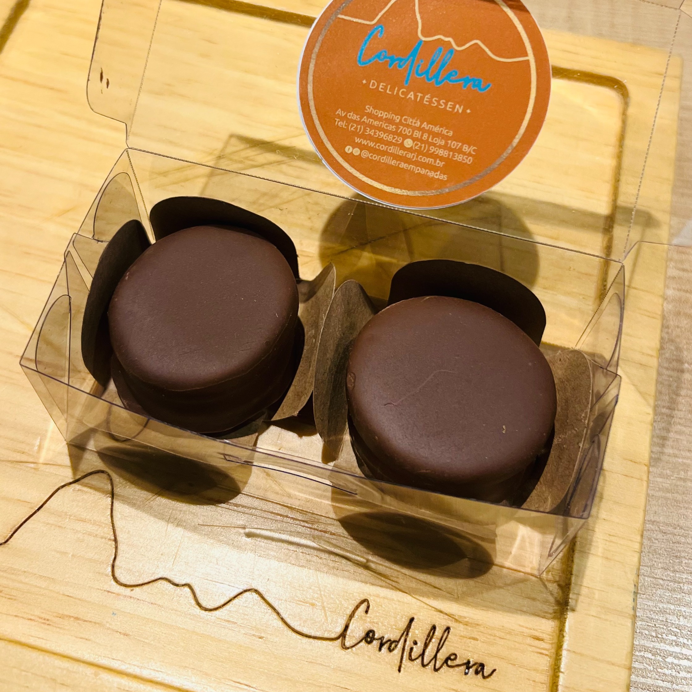 Caixinha 2 minis Alfajores Doce de Leite