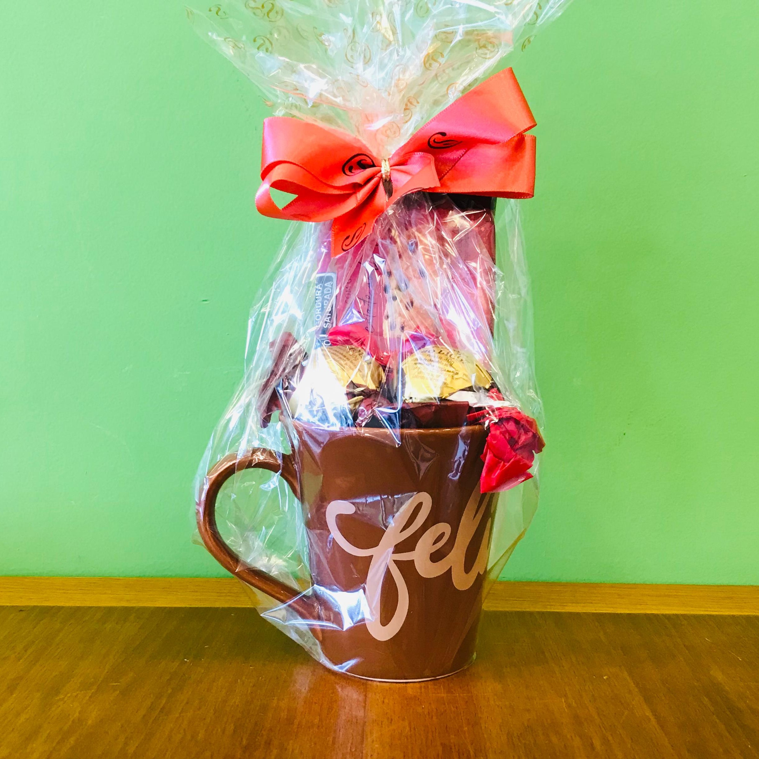 Caneca Feliz Hoje Marrom