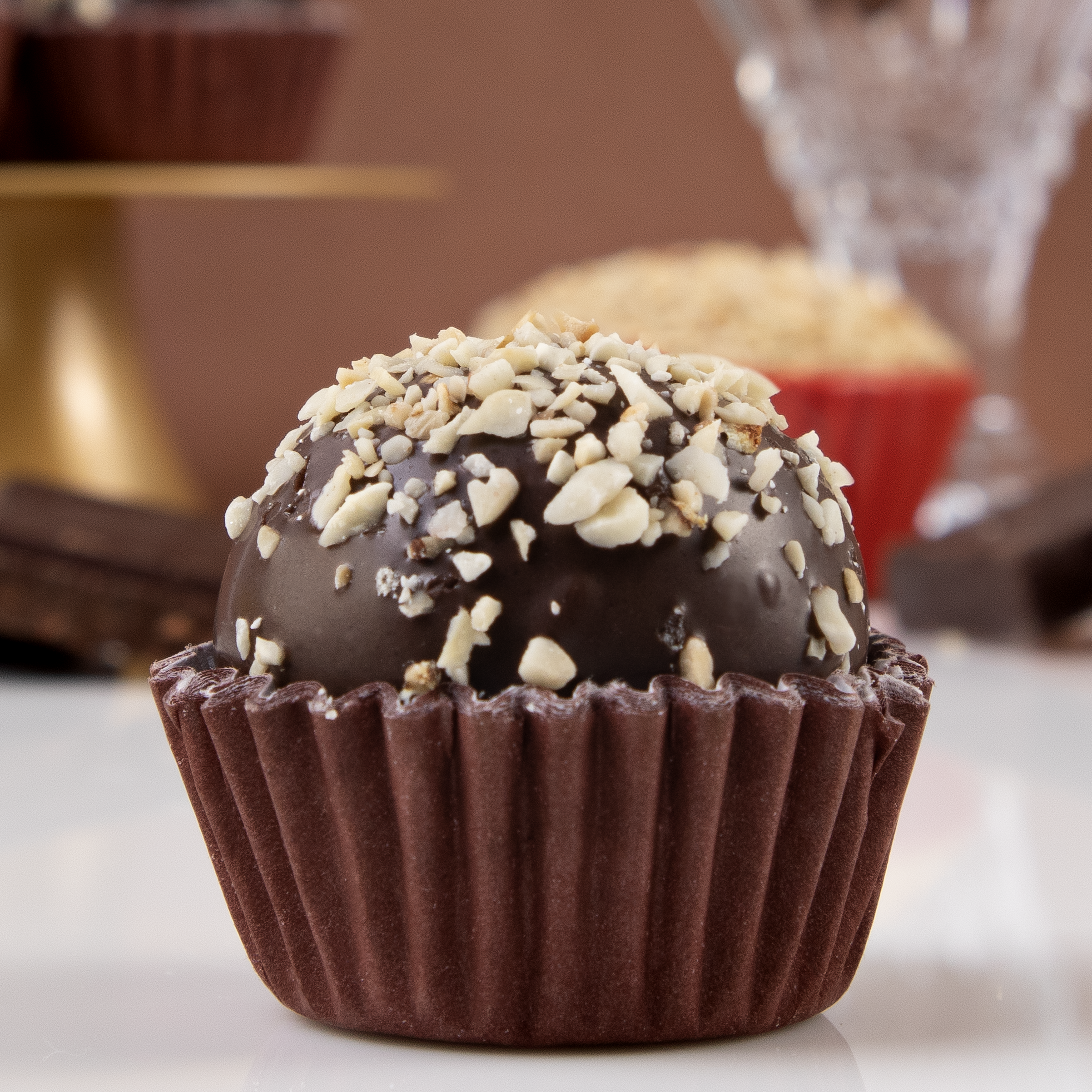 Bombom Crocante com Chocolate