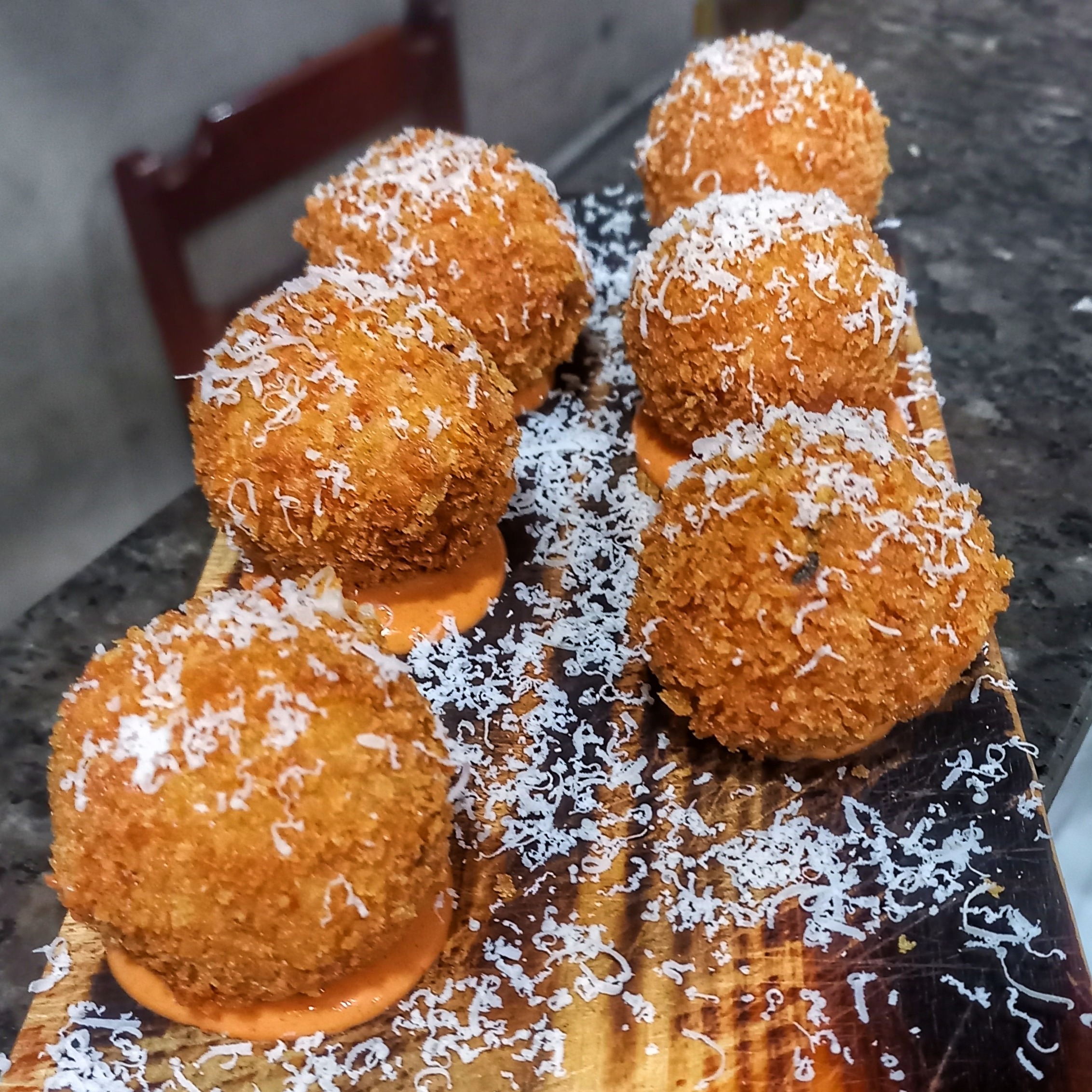Croqueta de frango 6 Unidades