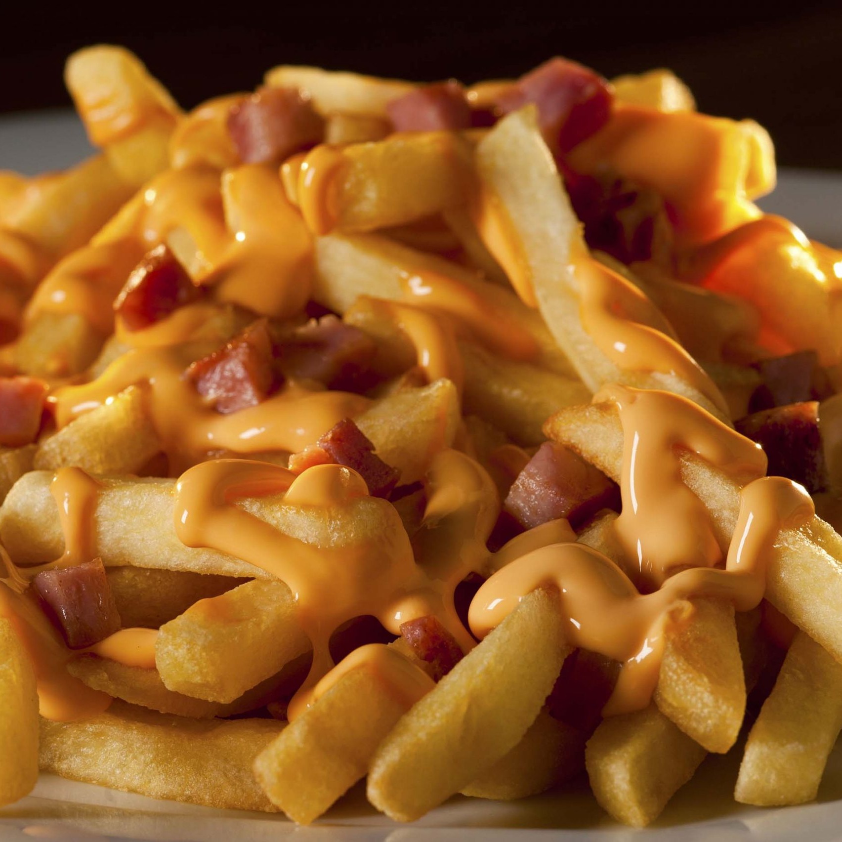 Batata Frita Palito com Cheddar e Bacon