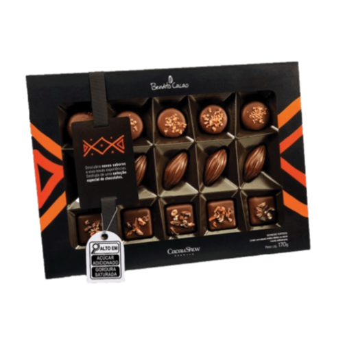 Caixa de Bombom Bendito Cacao 170g