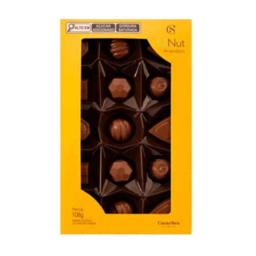 Caixa de Bombons Mini Show LaNut Amendoim 108g