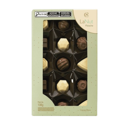 Caixa de Bombons LaNut Mini Show Pistache 108g