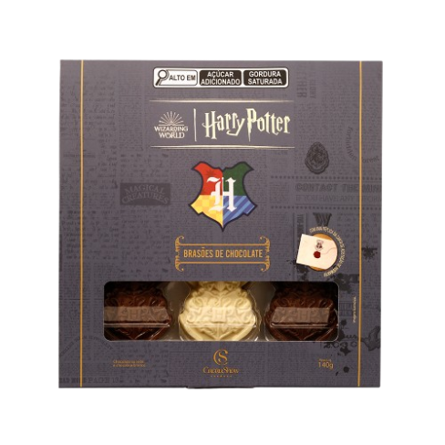 Caixa Brasão Harry Potter 140g