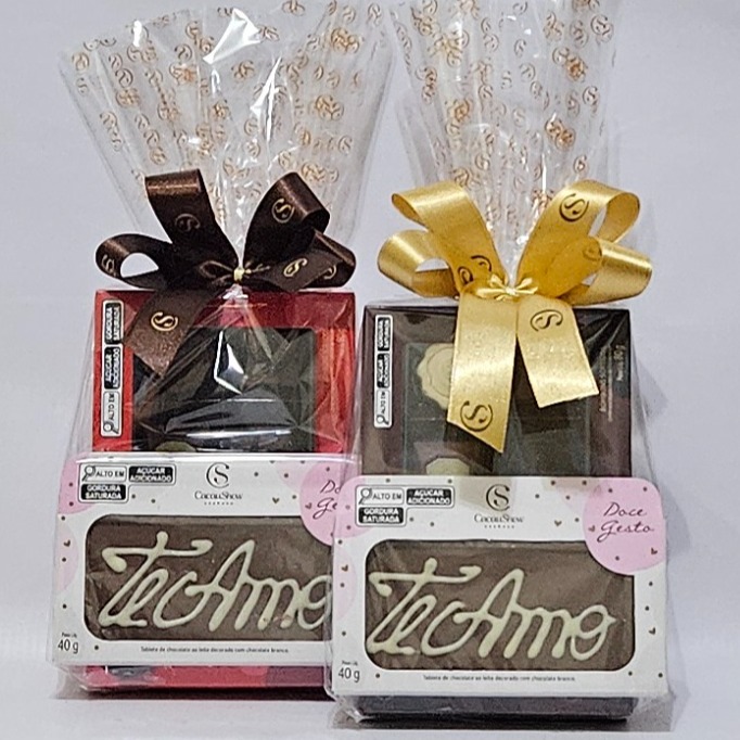Kit Caixa de Bombons com Mensagem "Te Amo" 120G (cod 233) cada