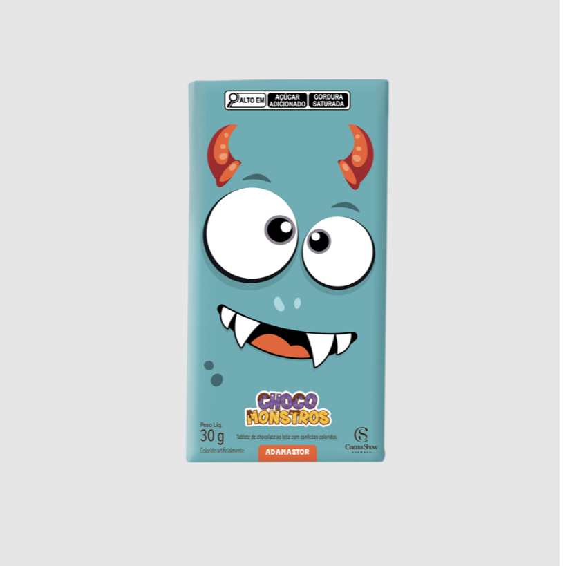 Tablete de Chocolate ao Leite Chocomonstros 30g