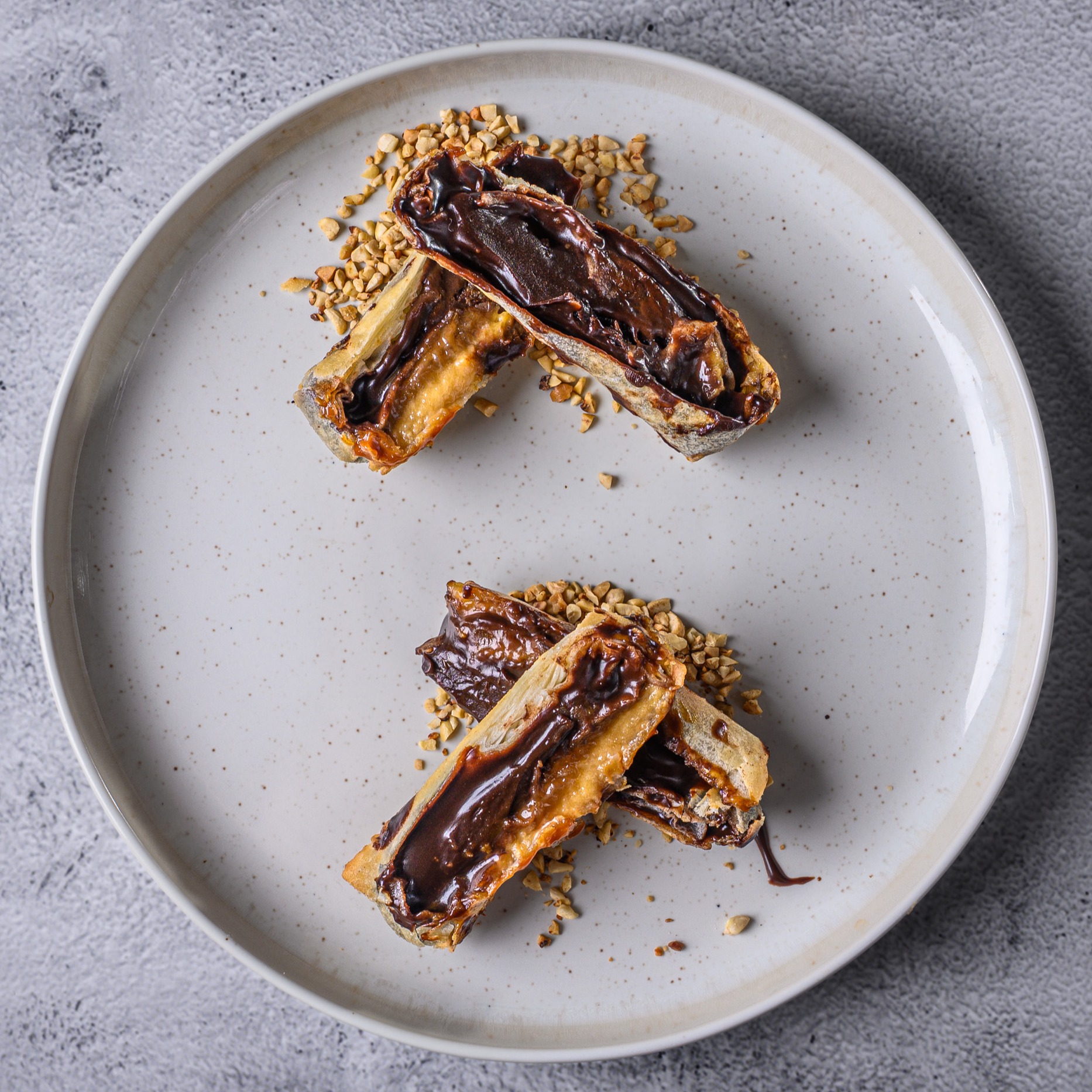 Harumaki chocolate c/ banana