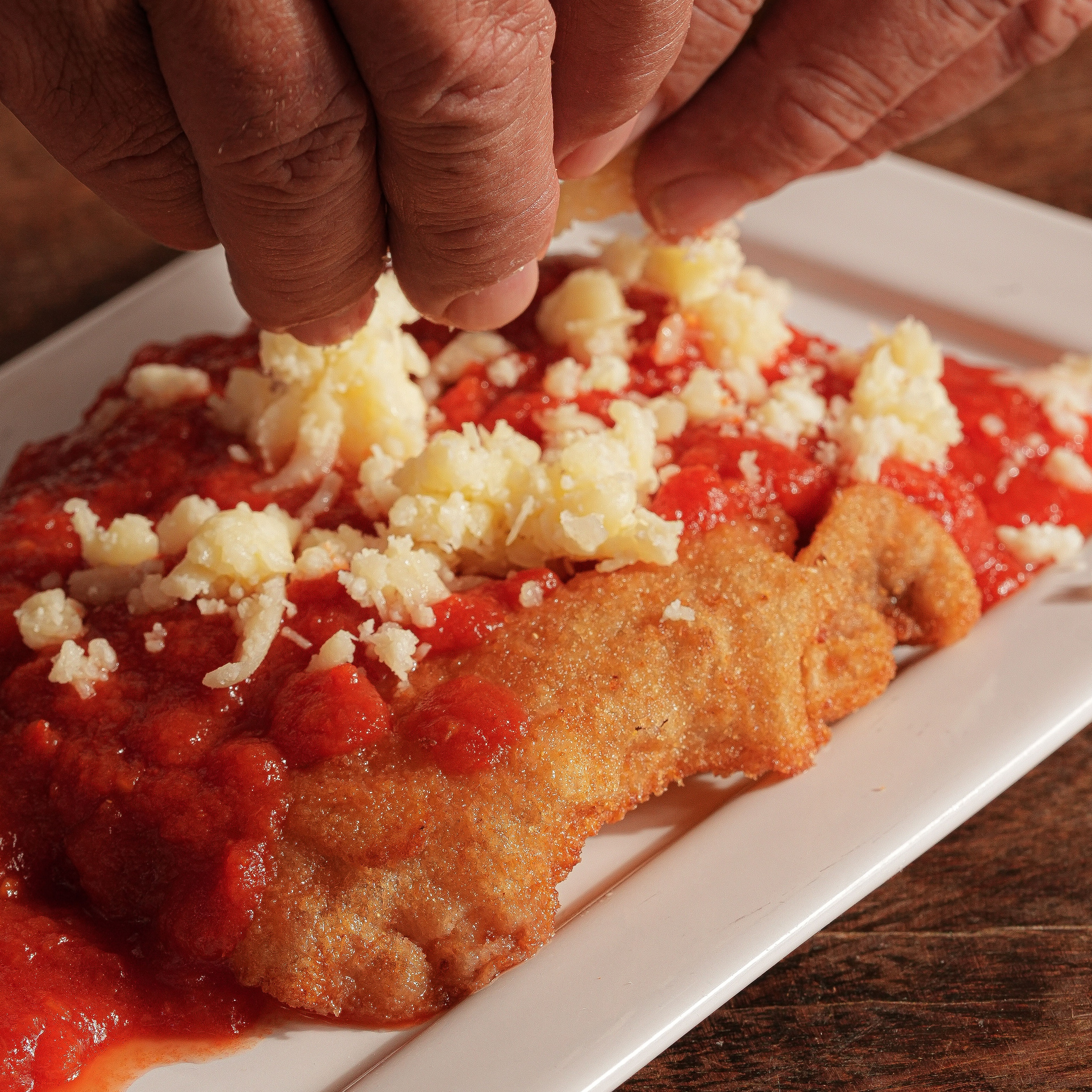 Frango à Parmegiana - Camada extra grátis