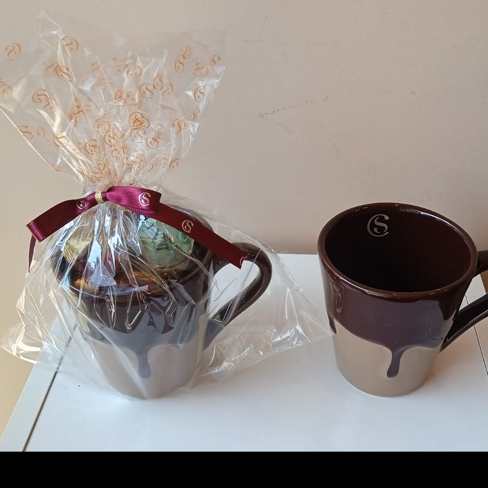  Caneca Mocaccino/Calda chocolate e trufas