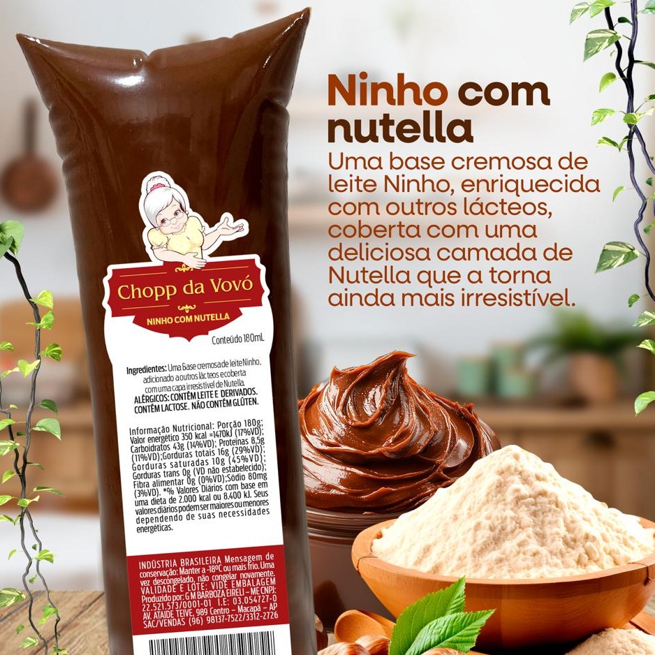 Ninho com Nutella