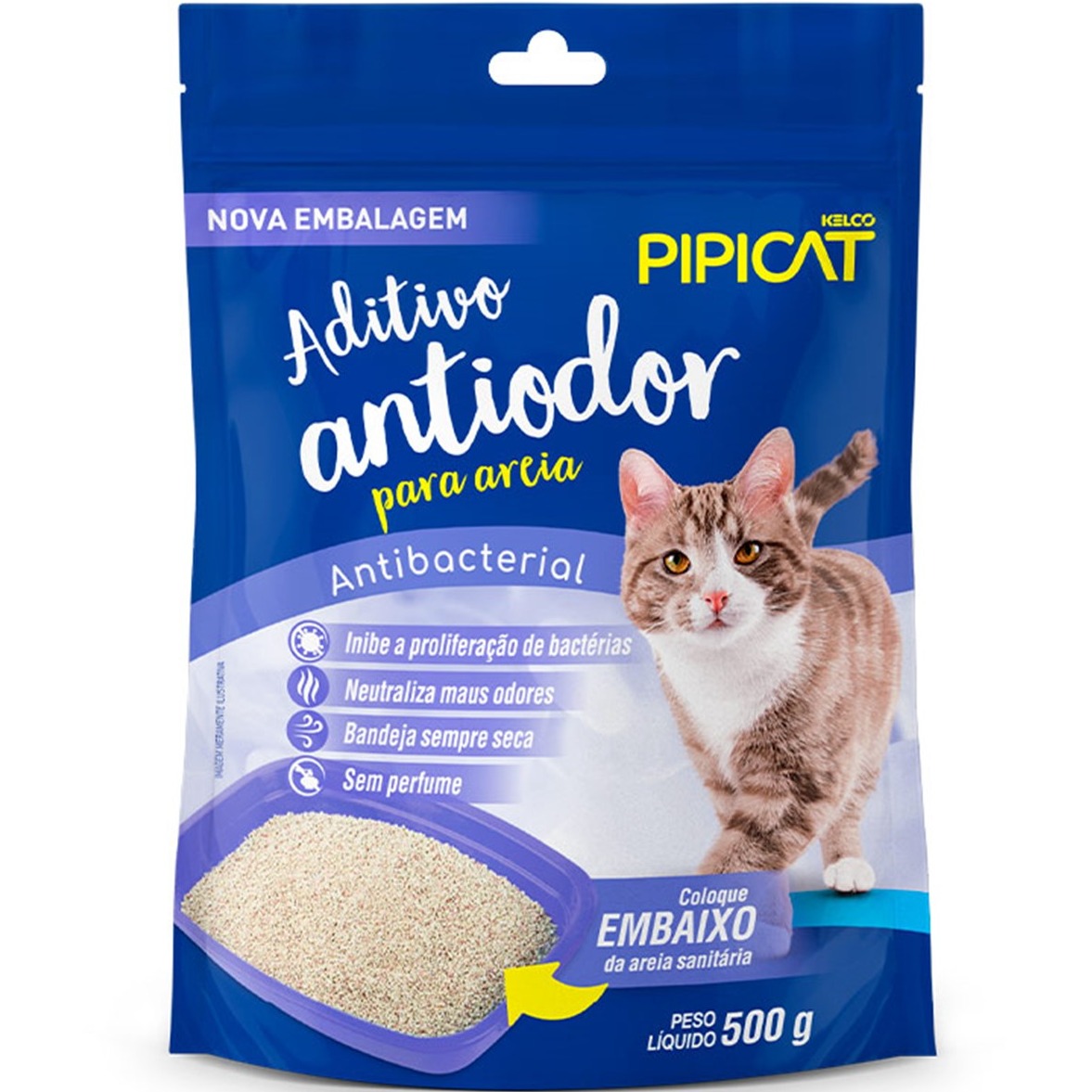 Aditivo Pipicat Antibacteriano para Gatos 500g