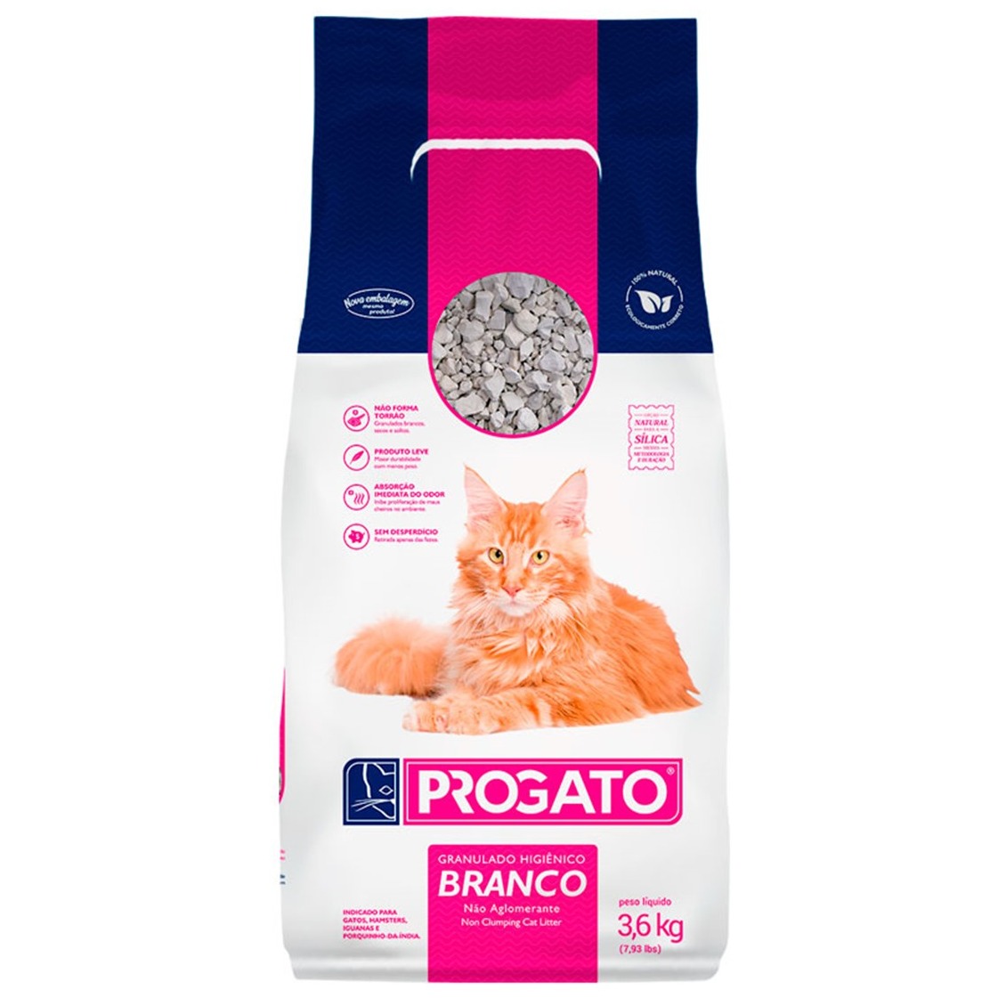 Areia Higiênica Progato Tradicional 3,6kg