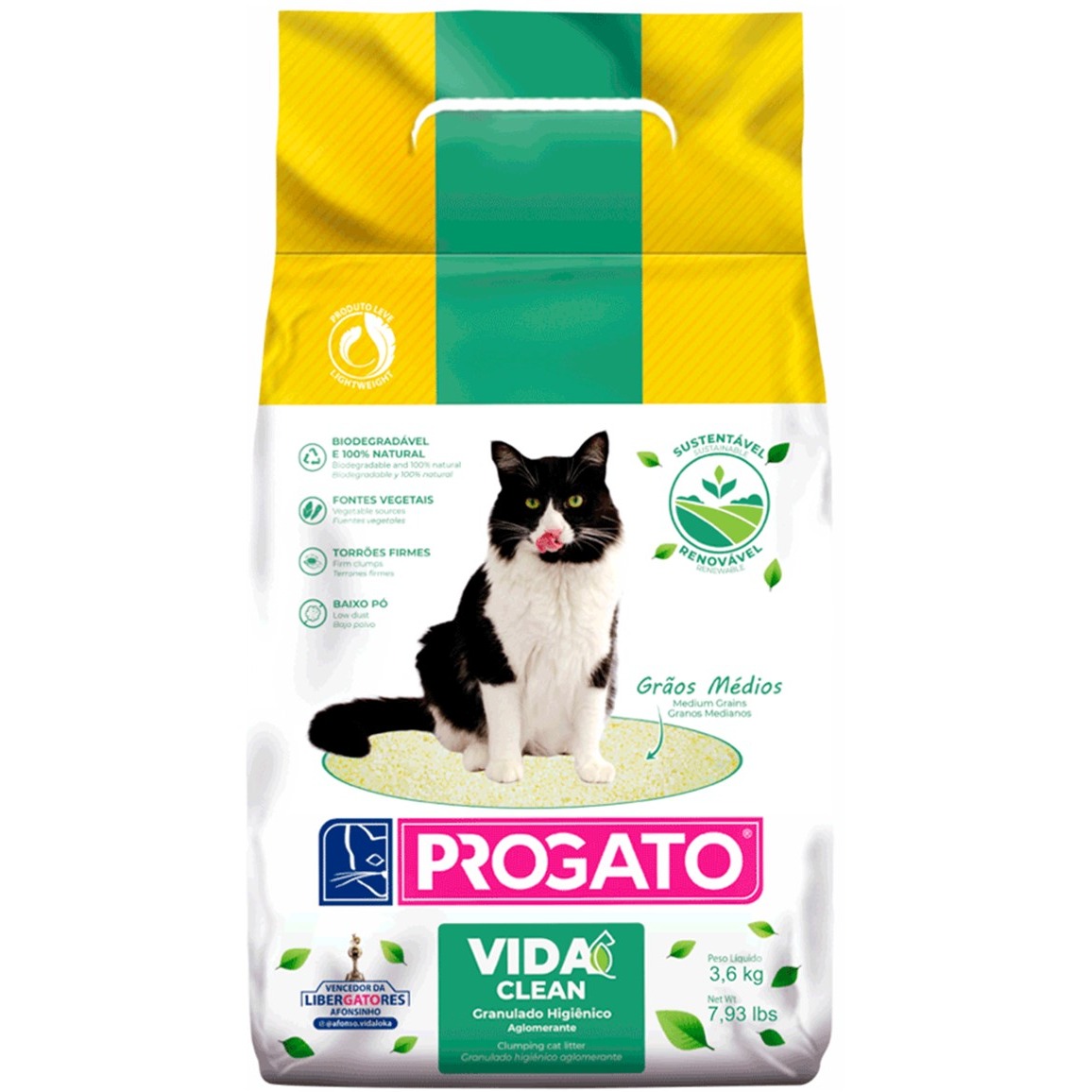 Granulado Higiênico Progato Vida Clean 3,6kg