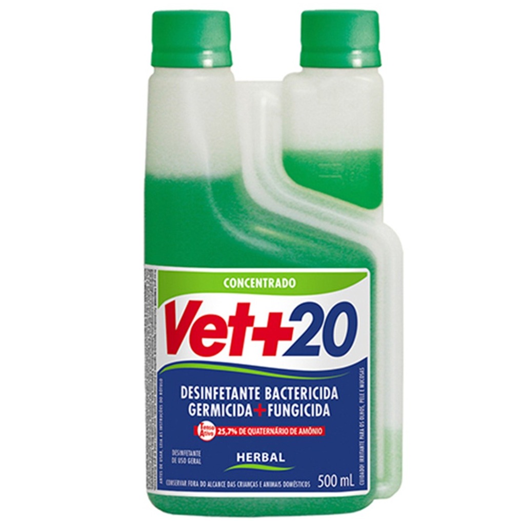 Desinfetante Concentrado Vet+20 Herbal 500mL