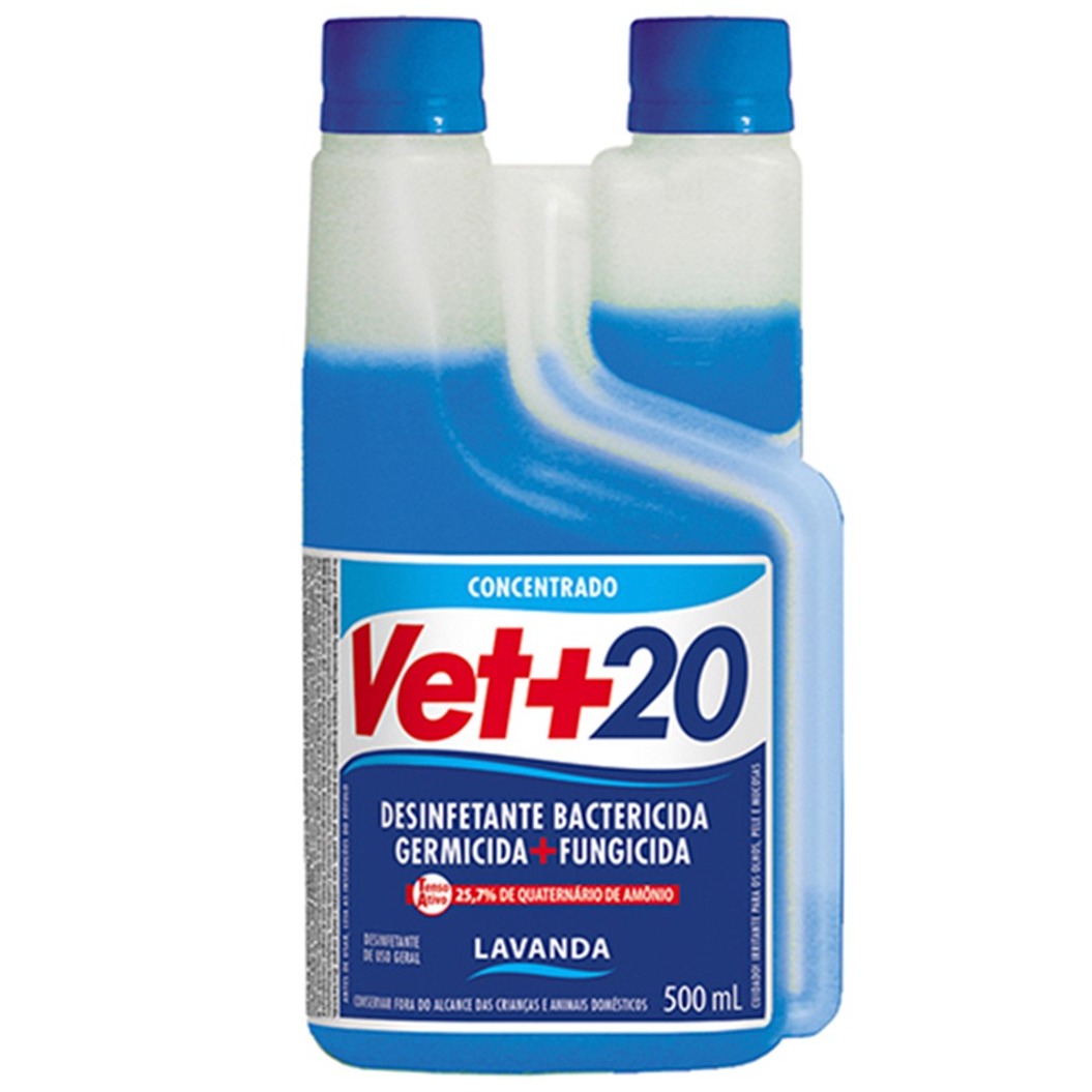 Desinfetante Concentrado Vet+20 Lavanda 500mL