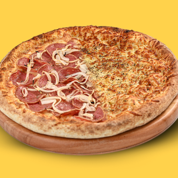 Pizza Giga Calabresa 1/2 Mussarela (40cm)