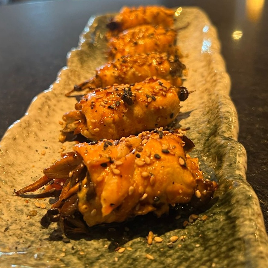 Yakitori de Salmão com Shimeji